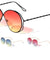Twist Temple Oceanic Color Angled Round Bulk Sunglasses