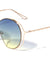 Twist Temple Oceanic Color Angled Round Bulk Sunglasses