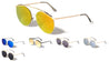 Large Rounded Color Mirror Aviators Wholesale Bulk Sunglasses