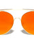 Large Rounded Color Mirror Aviators Wholesale Bulk Sunglasses