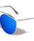 Large Rounded Color Mirror Aviators Wholesale Bulk Sunglasses