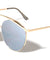 Large Rounded Color Mirror Aviators Wholesale Bulk Sunglasses