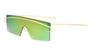 Rimless Solid One Piece Color Mirror Wholesale Bulk Sunglasses