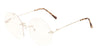 Rimless Round Clear Lens Wholesale Bulk Glasses