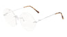 Rimless Round Clear Lens Wholesale Bulk Glasses