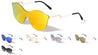 Modern Relief One Piece Color Mirror Lens Bulk Sunglasses
