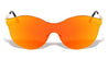 Modern Relief One Piece Color Mirror Lens Bulk Sunglasses