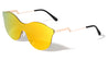 Modern Relief One Piece Color Mirror Lens Bulk Sunglasses