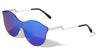 Modern Relief One Piece Color Mirror Lens Bulk Sunglasses