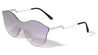 Modern Relief One Piece Color Mirror Lens Bulk Sunglasses