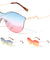 Modern Relief One Piece Oceanic Color Lens Bulk Sunglasses