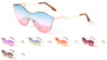 Modern Relief One Piece Oceanic Color Lens Bulk Sunglasses
