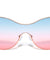 Modern Relief One Piece Oceanic Color Lens Bulk Sunglasses