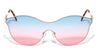 Modern Relief One Piece Oceanic Color Lens Bulk Sunglasses