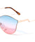 Modern Relief One Piece Oceanic Color Lens Bulk Sunglasses