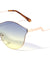 Modern Relief One Piece Oceanic Color Lens Bulk Sunglasses