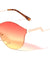 Modern Relief One Piece Oceanic Color Lens Bulk Sunglasses