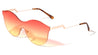 Modern Relief One Piece Oceanic Color Lens Bulk Sunglasses