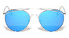 Aviators Color Mirror Fancy Top Brow Bar Lens Sunglasses Wholesale