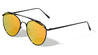 Aviators Color Mirror Fancy Top Brow Bar Lens Sunglasses Wholesale
