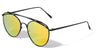 Aviators Color Mirror Fancy Top Brow Bar Lens Sunglasses Wholesale