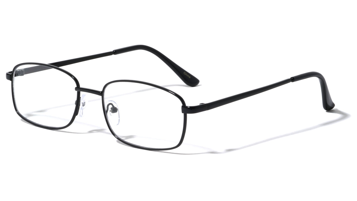 Clear Lens Wide Rounded Rectangle Wholesale Eyewear
