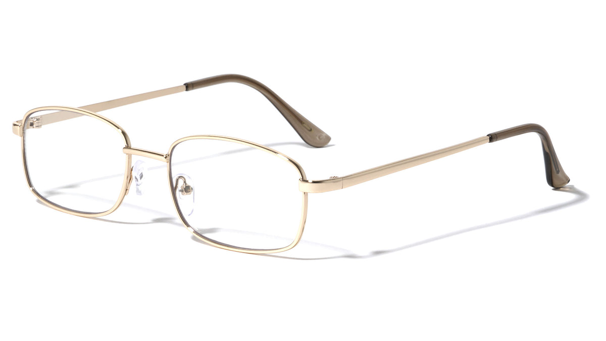 Clear Lens Wide Rounded Rectangle Wholesale Eyewear