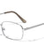 Clear Lens Wide Rounded Rectangle Wholesale Eyewear