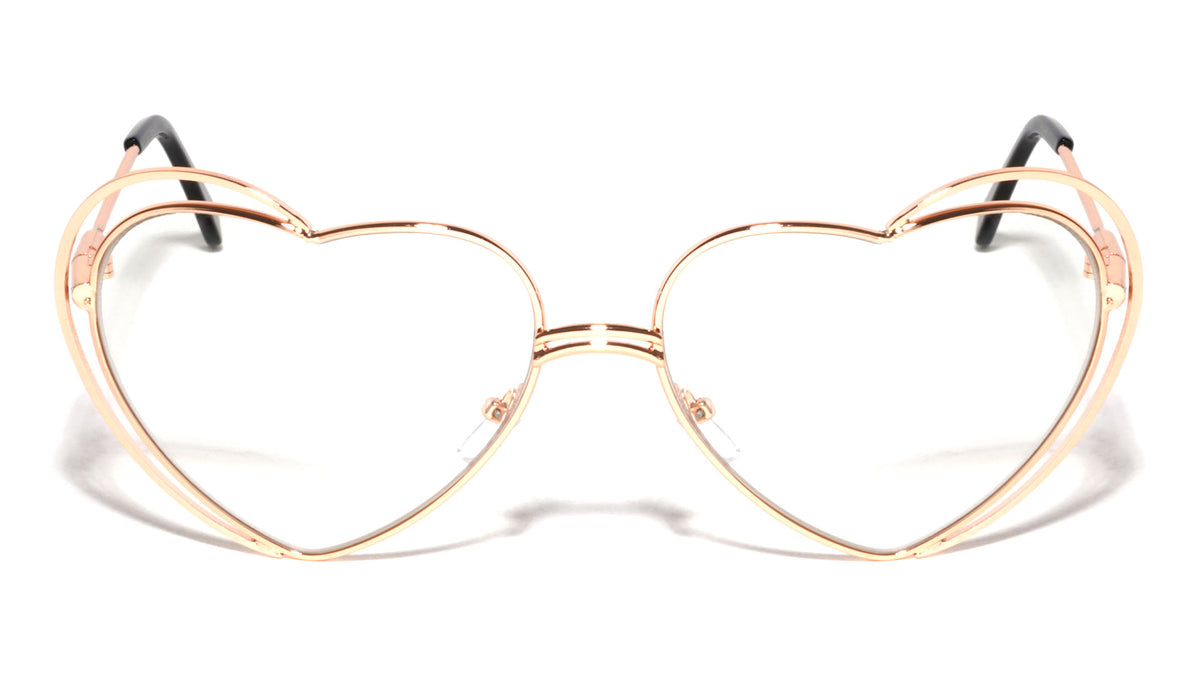 Heart Shaped Clear Glasses Wholesale
