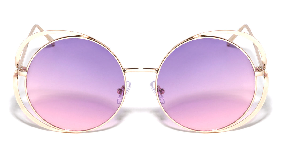 Round Ring Oceanic Color Sunglasses Wholesale