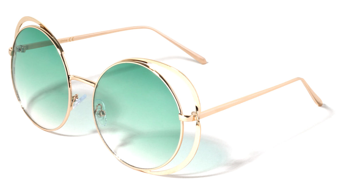 Round Ring Oceanic Color Sunglasses Wholesale