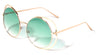 Round Ring Oceanic Color Sunglasses Wholesale