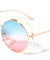 Round Ring Oceanic Color Sunglasses Wholesale
