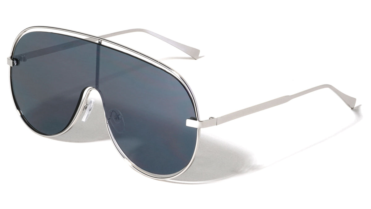 One Piece Shield Lens Wholesale Sunglasses