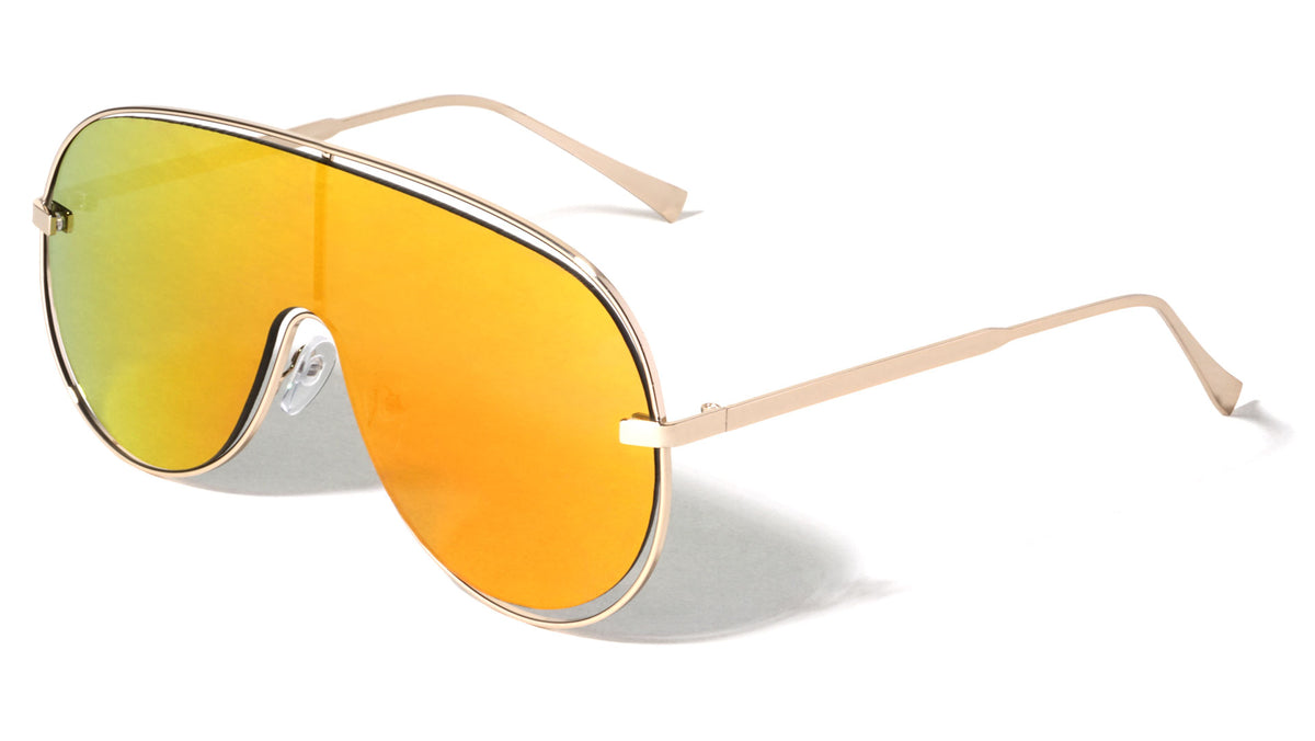One Piece Shield Lens Wholesale Sunglasses