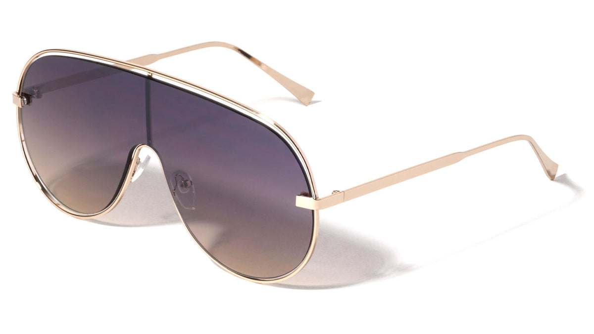 One Piece Shield Lens Wholesale Sunglasses