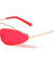 Thin Cat Eye Color Lens Bulk Sunglasses Wholesale