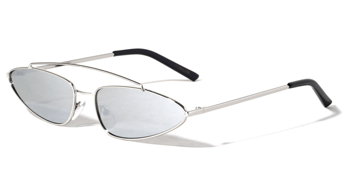 Thin Cat Eye Color Lens Bulk Sunglasses Wholesale