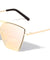 Cat Eye Angled Double Top Brow Bar Aviators Sunglasses Wholesale