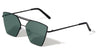 Cat Eye Angled Double Top Brow Bar Aviators Sunglasses Wholesale