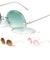 Round Geometric Rimless Metal Sunglasses Wholesale