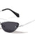 Small Metal Aviator Cat Eye Rimless Sunglasses Wholesale