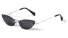 Small Metal Aviator Cat Eye Rimless Sunglasses Wholesale