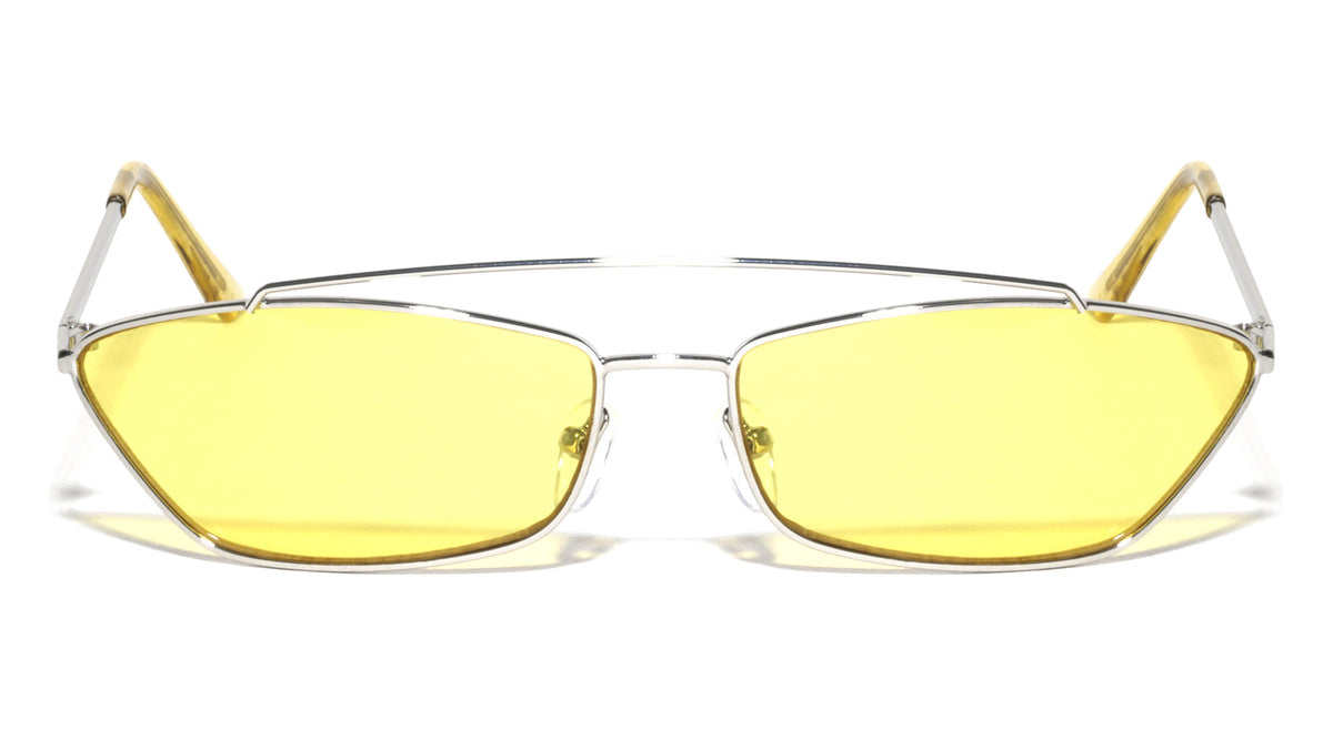 Small Thin Metal Cat Eye Fashion Sunglasses Wholesale