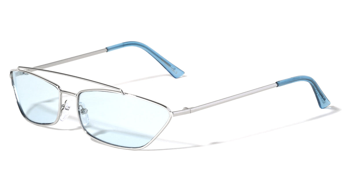 Small Thin Metal Cat Eye Fashion Sunglasses Wholesale