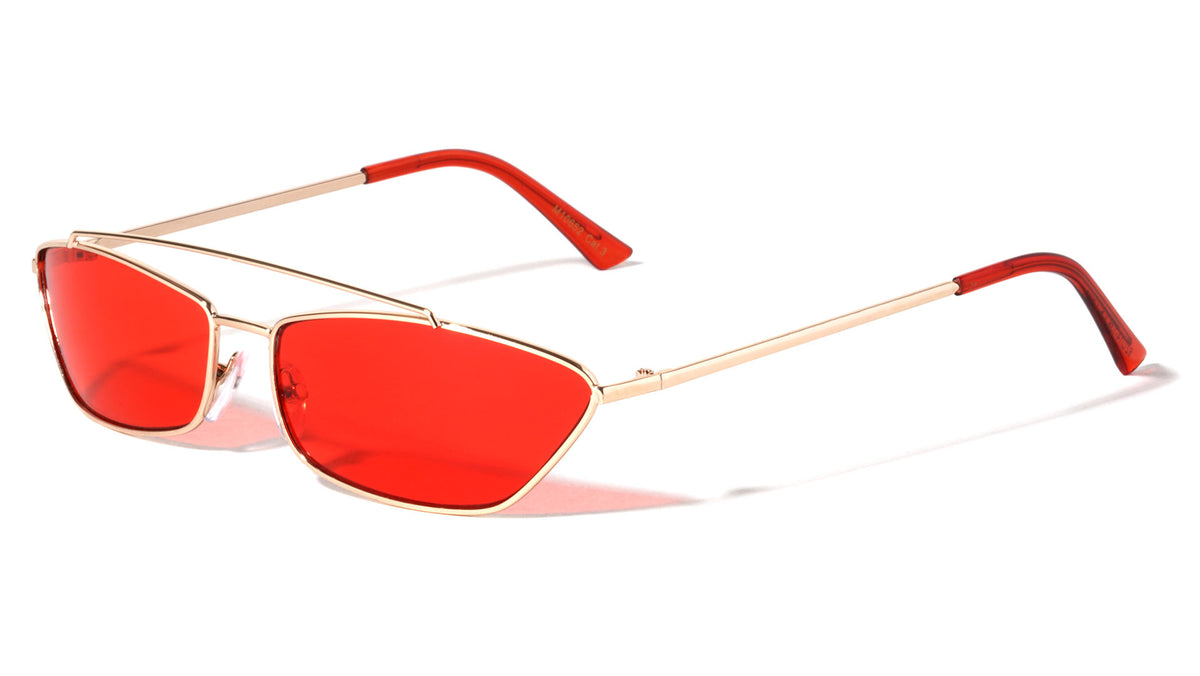 Small Thin Metal Cat Eye Fashion Sunglasses Wholesale