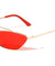 Small Thin Metal Cat Eye Fashion Sunglasses Wholesale