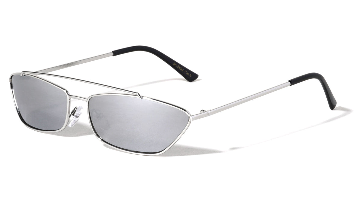 Small Thin Metal Cat Eye Fashion Sunglasses Wholesale