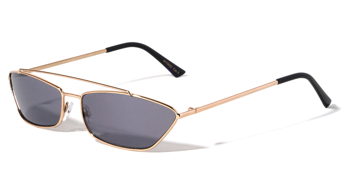 Small Thin Metal Cat Eye Fashion Sunglasses Wholesale