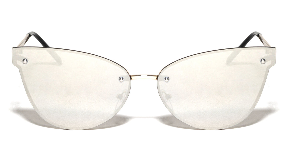 Chic Rimless Cat Eye Sunglasses Wholesale